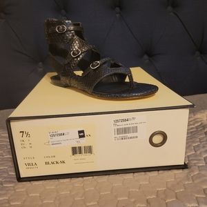 Black Gladiator Sandal by Leon Max*NWT*